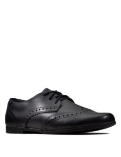 Clarks Kids' Leather Lace Up Brogues (Kid Size 13-2.5)