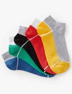 5pk Cotton Rich Trainer Liner Socks