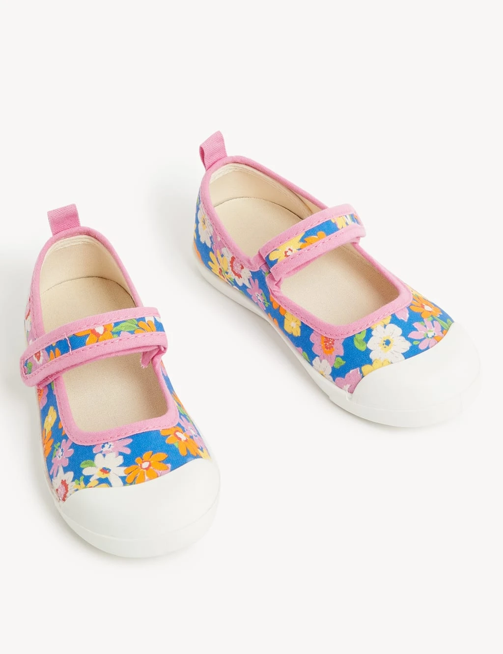 Kids’ Riptape Floral Mary Jane Shoes (4 Small - 13 Small) 4 Kids’ Riptape Floral Mary Jane Shoes (4 Small - 13 Small) - Image 2