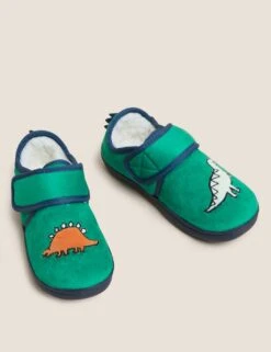 Kids' Riptape Dinosaur Slippers (4 Small - 12 Small) 7 Kids' Riptape Dinosaur Slippers (4 Small - 12 Small) -School Uniform Store SD 04 T72 2002U J4 X EC 90