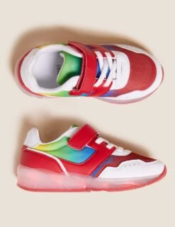 Kids' Freshfeet™ Riptape Light-up Trainers (4 Small - 13 Small) 8 Kids' Freshfeet™ Riptape Light-up Trainers (4 Small - 13 Small) -School Uniform Store SD 04 T72 2126Y Z4 X EC 1