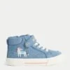 Kids' Denim Freshfeet™ Unicorn High Tops (4 Small - 13 Small)