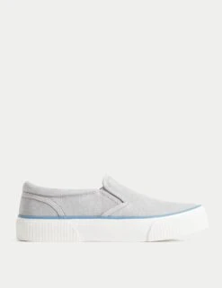 Kids' Canvas Slip-on Pumps (13 Small- 7 Large)