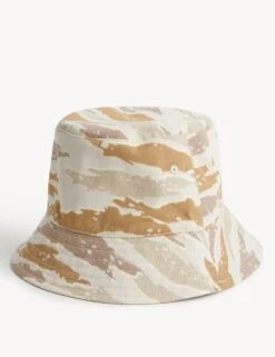 Kids' Pure Cotton Camouflage Sun Hat (1-13 Yrs)