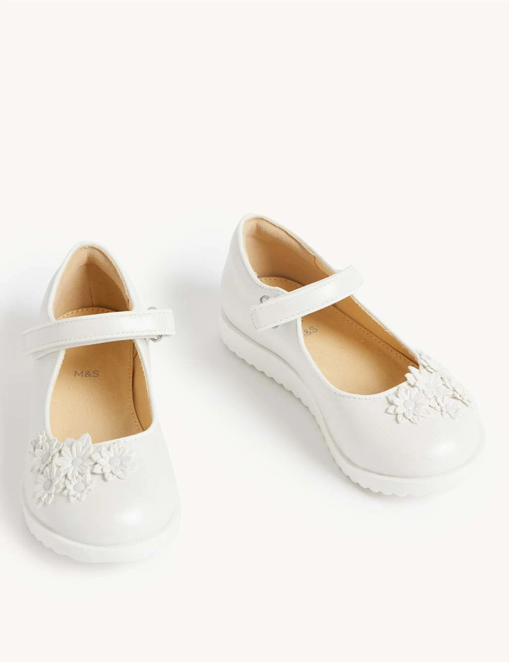 No Brand Kids’ Floral Riptape Mary Jane Shoes (4 Small - 2 Large) 4 No Brand Kids’ Floral Riptape Mary Jane Shoes (4 Small - 2 Large) - Image 2