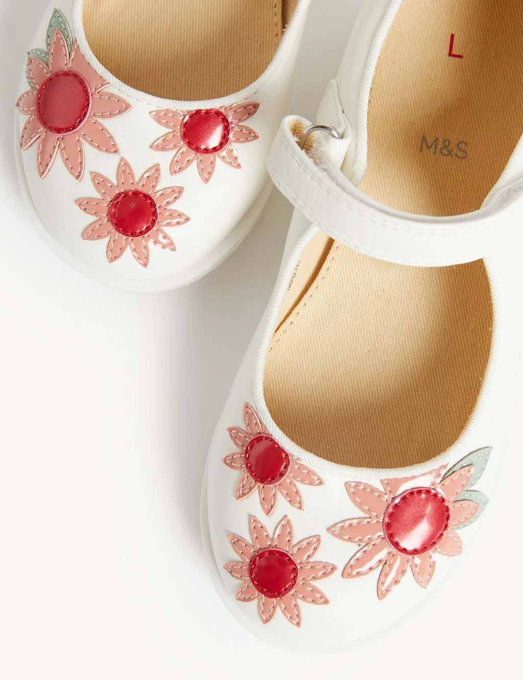 Kids’ Floral Riptape Mary Jane Shoes (4 Small - 13 Small) 5 Kids’ Floral Riptape Mary Jane Shoes (4 Small - 13 Small) - Image 3