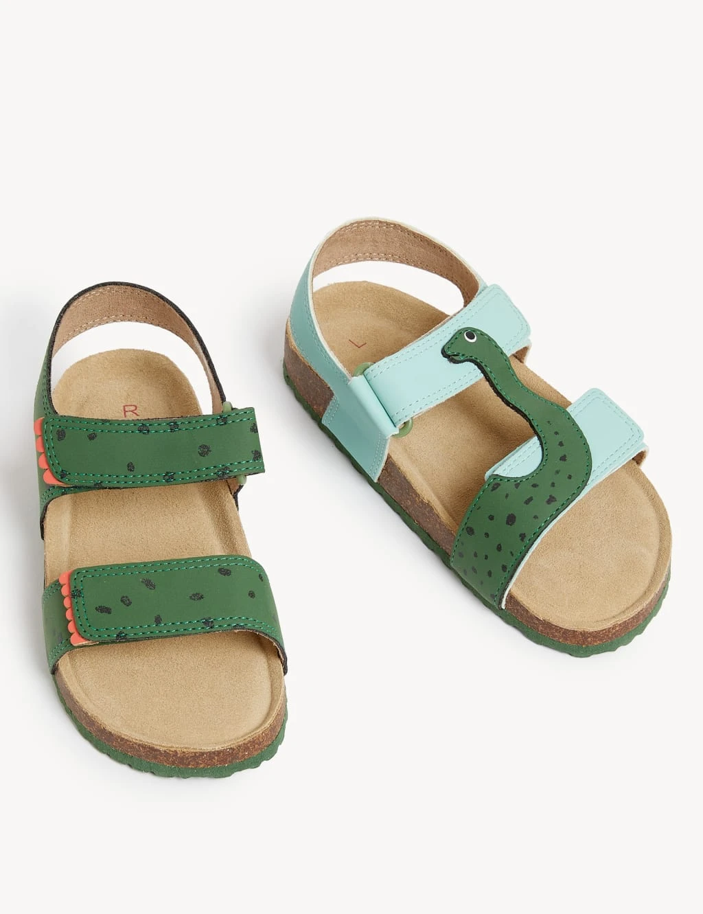 Kids' Dinosaur Riptape Sandals (4 Small - 13 Small) 4 Kids' Dinosaur Riptape Sandals (4 Small - 13 Small) - Image 2