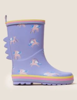 Kids' Unicorn Wellies (3 Small - 13 Small)
