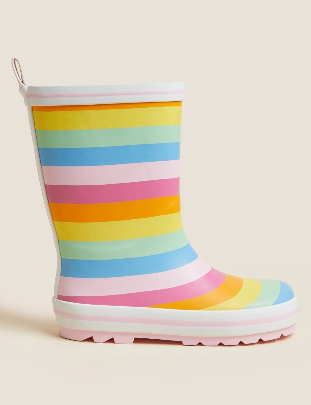 Kids' Striped Wellies (3 Small - 13 Small) 3 Kids' Striped Wellies (3 Small - 13 Small)