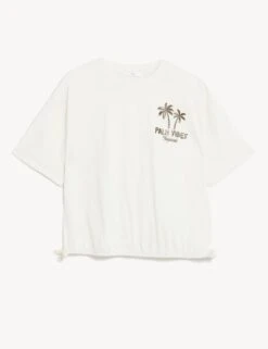 Pure Cotton Palm Graphic T-Shirt (6-16 Yrs) -School Uniform Store SD 04 T74 2016I KY X EC 90