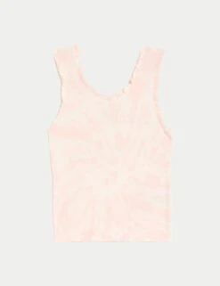Cotton Rich Tie Dye Ribbed Vest (6-16 Yrs) -School Uniform Store SD 04 T74 2054V CJ X EC 90