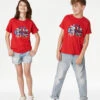 Pure Cotton Coronation Graphic T-Shirt (6-16 Yrs) 2 Pure Cotton Coronation Graphic T-Shirt (6-16 Yrs) -School Uniform Store SD 04 T74 2091E B0 X EC 0