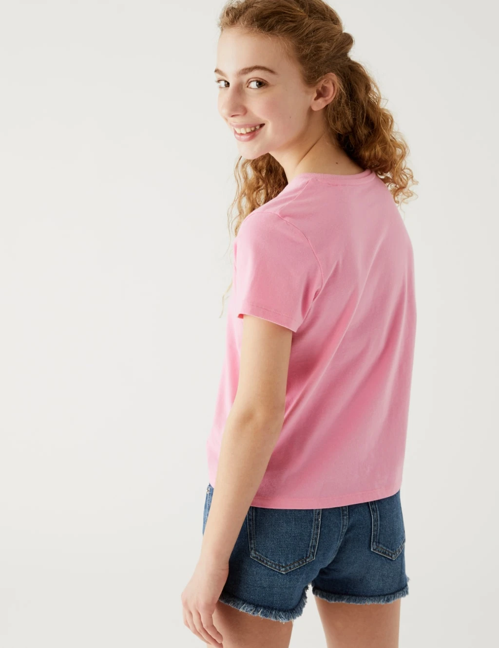 4pk Pure Cotton Floral & Plain (6-16 Yrs) 5 4pk Pure Cotton Floral & Plain (6-16 Yrs) - Image 3