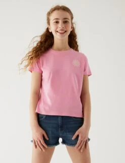 4pk Pure Cotton Floral & Plain (6-16 Yrs) 6 4pk Pure Cotton Floral & Plain (6-16 Yrs) -School Uniform Store SD 04 T74 2254E ZZ X EC 90