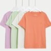 4pk Pure Cotton Embroidered Palm T Shirts (6 - 16 Yrs) -School Uniform Store SD 04 T74 2255E ZZ X EC 0