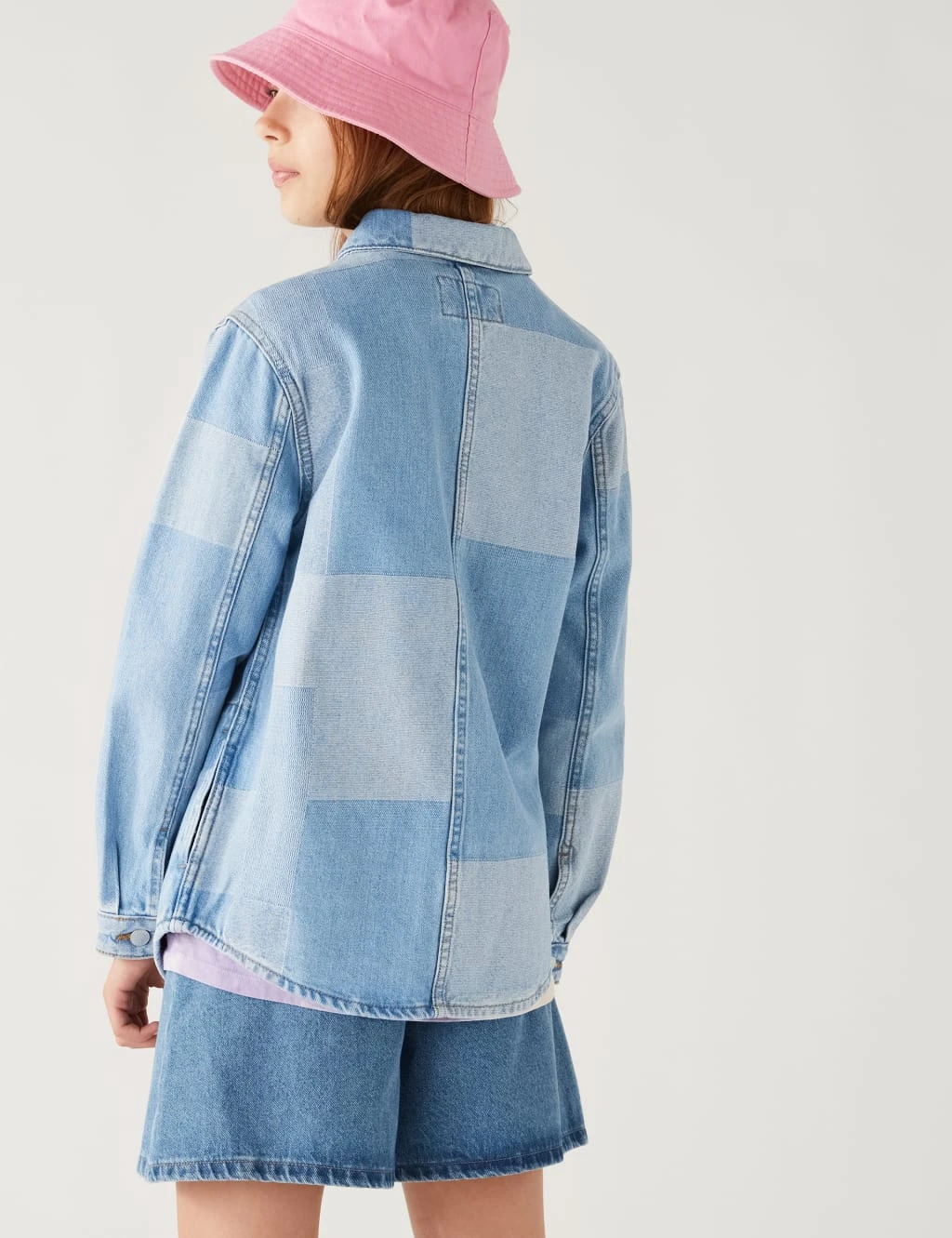 Denim Patchwork Jacket (6-16 Yrs) 7 Denim Patchwork Jacket (6-16 Yrs) - Image 5