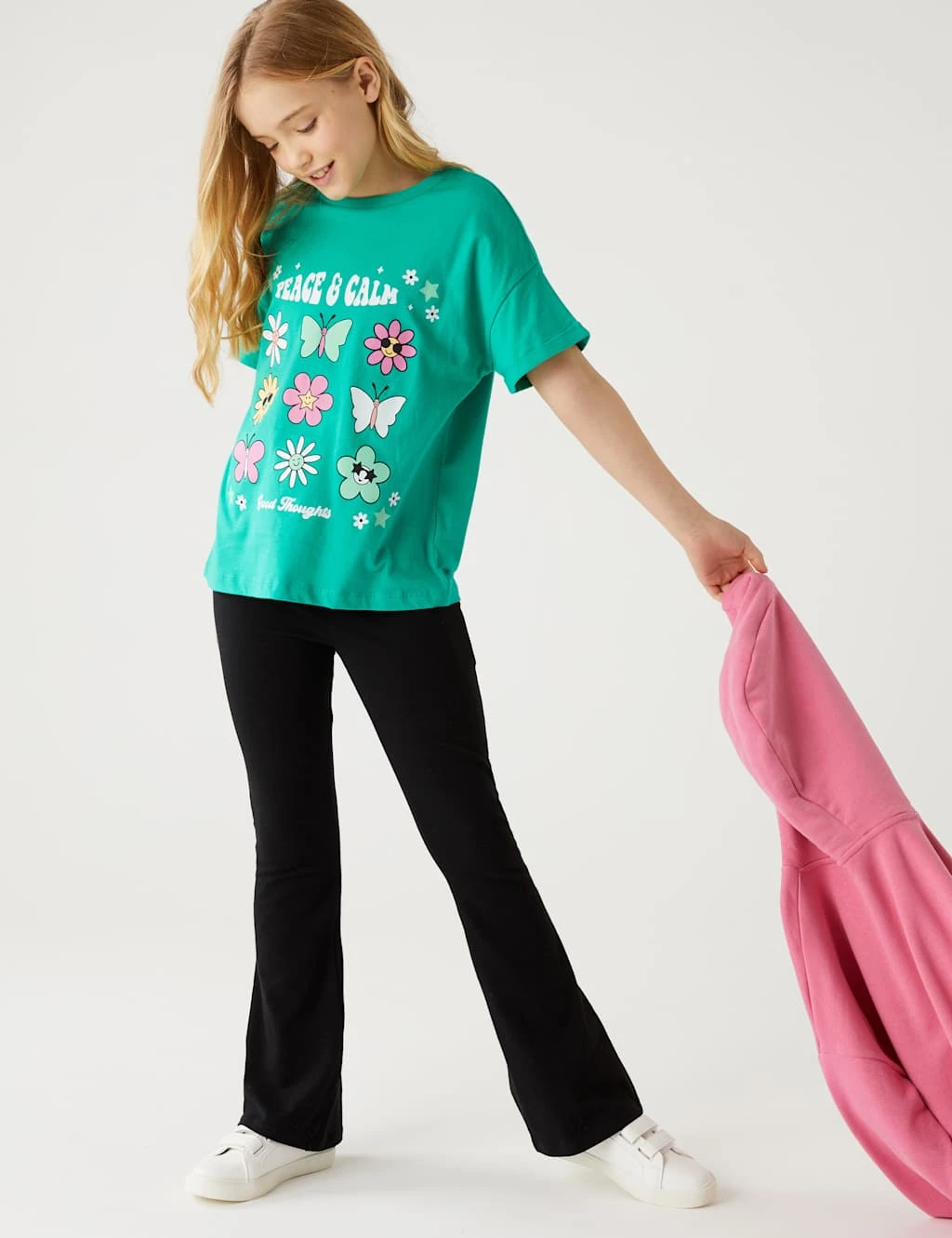 Pure Cotton Slogan T-Shirt (6-16 Yrs) 5 Pure Cotton Slogan T-Shirt (6-16 Yrs) - Image 3