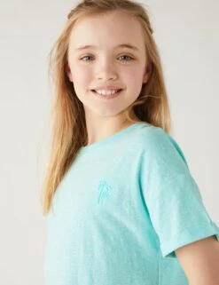 No Brand Cotton Blend Tie Front T Shirt (6-16 Yrs) -School Uniform Store SD 04 T74 2347V JC X EC 1