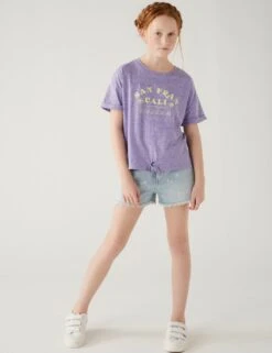 No Brand Cotton Blend California Slogan T-Shirt (6-16 Yrs) 8 No Brand Cotton Blend California Slogan T-Shirt (6-16 Yrs) -School Uniform Store SD 04 T74 2363V D0 X EC 1