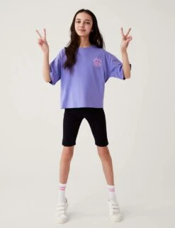 Pure Cotton Peace Slogan T-Shirt (6-16 Yrs)