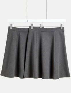 2pk Girls' Jersey Skater School Skirts (2-18 Yrs)