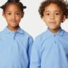 2pk Unisex Pure Cotton School Polo Shirts (2-18 Yrs) -School Uniform Store SD 04 T76 2074 E0 X EC 0