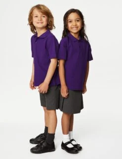 Unisex Pure Cotton School Polo Shirt (2-18 Yrs) -School Uniform Store SD 04 T76 2075 D0 X EC 1