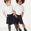 5pk Unisex Pure Cotton School Polo Shirts (2-18 Yrs)