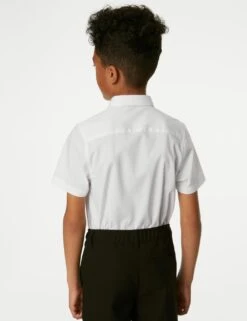 2pk Boys' Skinny Fit Stretch School Shirts (2-18 Yrs) -School Uniform Store SD 04 T76 5895 Z0 X EC 1