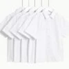 Girls' 5pk Regular Fit Easy To Iron School Shirts (2-18 Yrs) -School Uniform Store SD 04 T76 5953 Z0 X EC 90