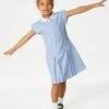 Girls' Gingham Pleated School Dress (2-14 Yrs) 1 Girls' Gingham Pleated School Dress (2-14 Yrs) -School Uniform Store SD 04 T76 6477 E1 X EC 0
