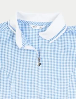 Girls' Gingham Pleated School Dress (2-14 Yrs) 11 Girls' Gingham Pleated School Dress (2-14 Yrs) -School Uniform Store SD 04 T76 6477 E1 X EC 4