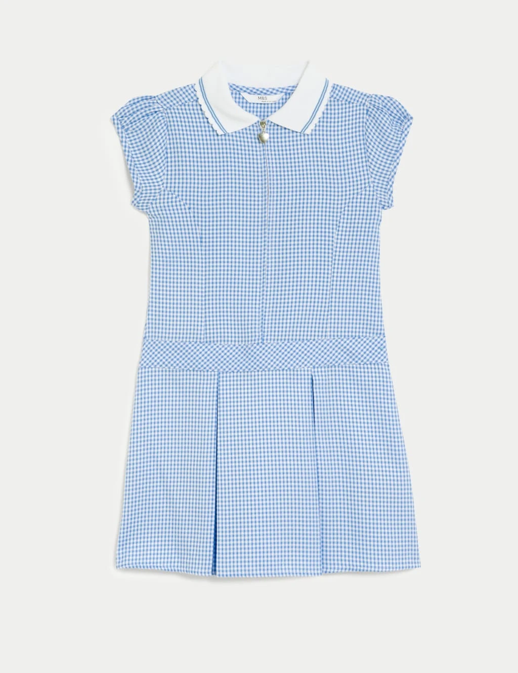 Girls' Gingham Pleated School Dress (2-14 Yrs) 4 Girls' Gingham Pleated School Dress (2-14 Yrs) - Image 2