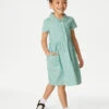 Girls' Pure Cotton Striped School Dress (2-14 Yrs)
