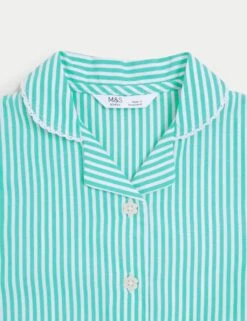 Girls' Pure Cotton Striped School Dress (2-14 Yrs) 11 Girls' Pure Cotton Striped School Dress (2-14 Yrs) -School Uniform Store SD 04 T76 6480 J0 X EC 3