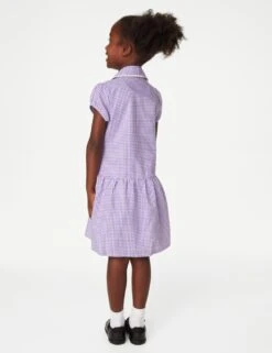 2pk Girls' Cotton Gingham School Dresses (2-14 Yrs) -School Uniform Store SD 04 T76 6487 G0 X EC 2