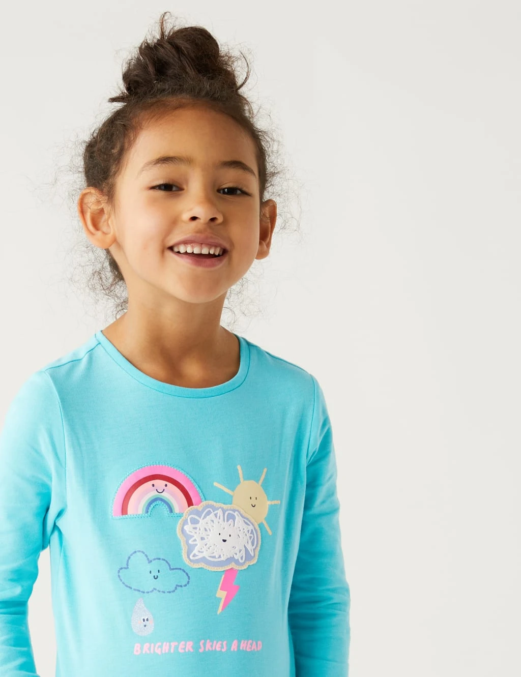 5pk Pure Cotton Rainbow Tops (2-8 Yrs) 3 5pk Pure Cotton Rainbow Tops (2-8 Yrs) - Image 2