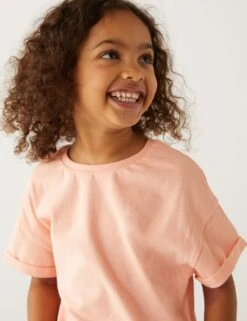 5pk Pure Cotton Plain & Striped Tops (2-8 Yrs) 12 5pk Pure Cotton Plain & Striped Tops (2-8 Yrs) -School Uniform Store SD 04 T77 2281E ZZ X EC 2