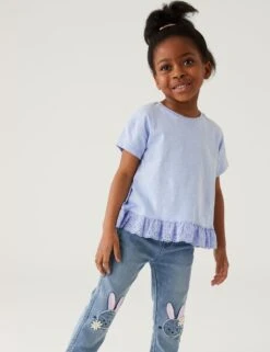 Pure Cotton Frill Top (2-8 Yrs)