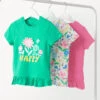 3pk Pure Cotton Floral T-Shirts (2-8 Yrs) 1 3pk Pure Cotton Floral T-Shirts (2-8 Yrs) -School Uniform Store SD 04 T77 2289E J0 X EC 0