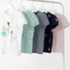 5pk Pure Cotton Printed Tops (2 - 8 Yrs) -School Uniform Store SD 04 T77 2291E ZZ X EC 0