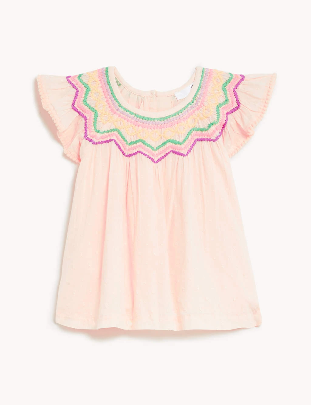 Pure Cotton Embroidered Top (2-8 Yrs) 4 Pure Cotton Embroidered Top (2-8 Yrs) - Image 2