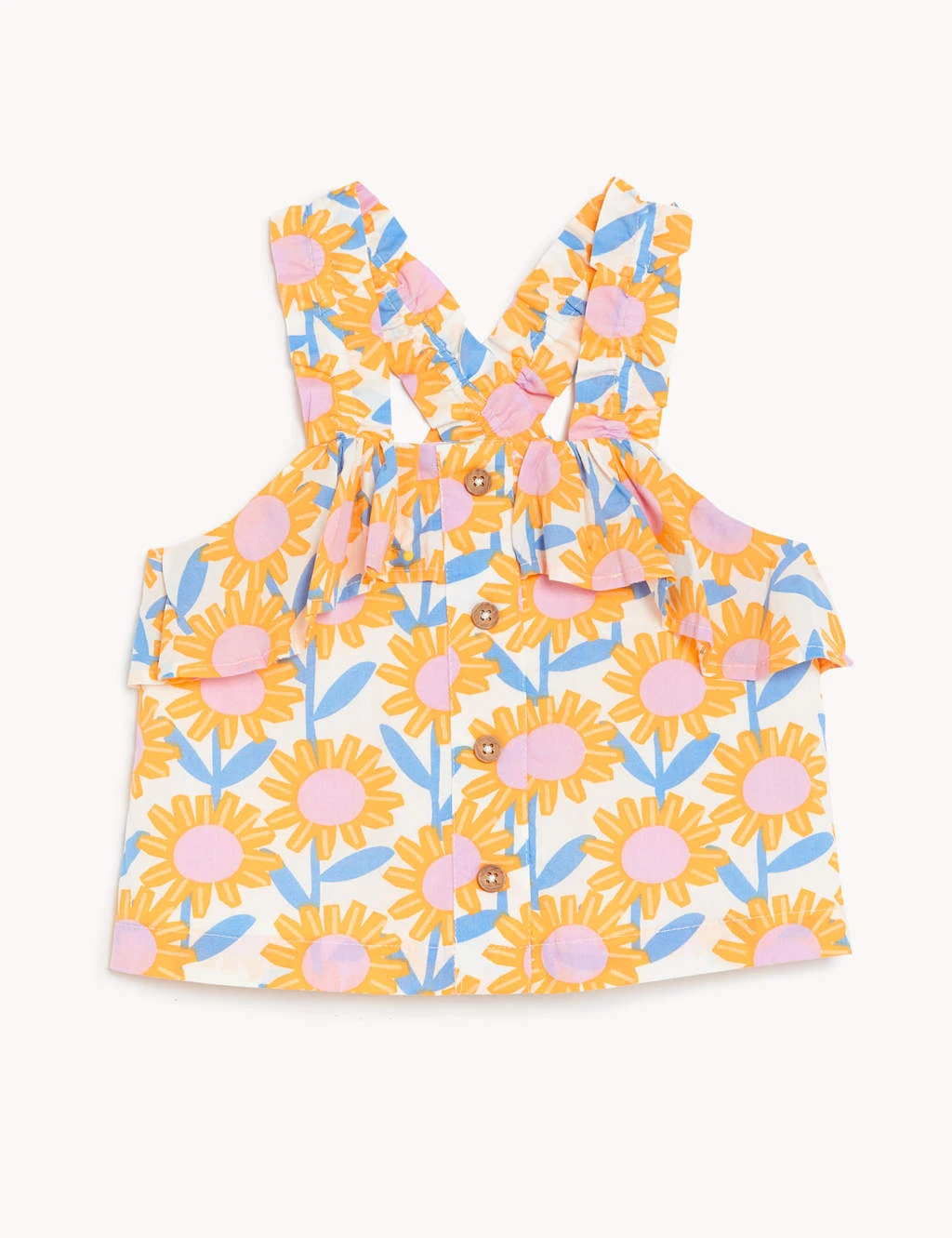 Pure Cotton Sunflower Top (2-8 Yrs) 4 Pure Cotton Sunflower Top (2-8 Yrs) - Image 2