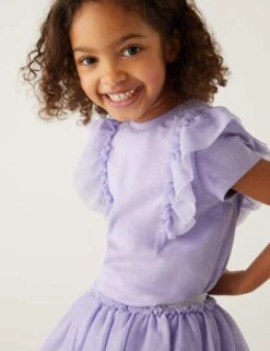 2pc Cotton Rich Glitter Tutu Outfit (2-8 Yrs) 9 2pc Cotton Rich Glitter Tutu Outfit (2-8 Yrs) -School Uniform Store SD 04 T77 3628E G0 X EC 1