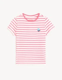Cotton Rich Striped T-Shirt (2-8 Yrs) 7 Cotton Rich Striped T-Shirt (2-8 Yrs) -School Uniform Store SD 04 T77 4763B A4 X EC 90