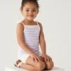 Pure Cotton Striped Strappy Top (2-8 Yrs) -School Uniform Store SD 04 T77 4848B G0 X EC 0