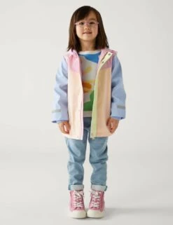 Colour Block Hooded Fisherman Coat (2-8 Yrs) 11 Colour Block Hooded Fisherman Coat (2-8 Yrs) -School Uniform Store SD 04 T77 5330W ZZ X EC 1