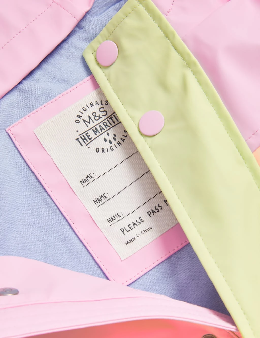 Colour Block Hooded Fisherman Coat (2-8 Yrs) 9 Colour Block Hooded Fisherman Coat (2-8 Yrs) - Image 7