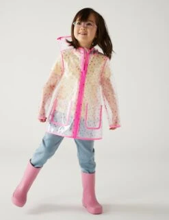 Glitter Spotted Fisherman Coat (2-8 Yrs)