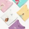 5pk Pure Cotton Disney Princess™ Tops (2-8 Yrs) -School Uniform Store SD 04 T77 6235C ZZ X EC 0